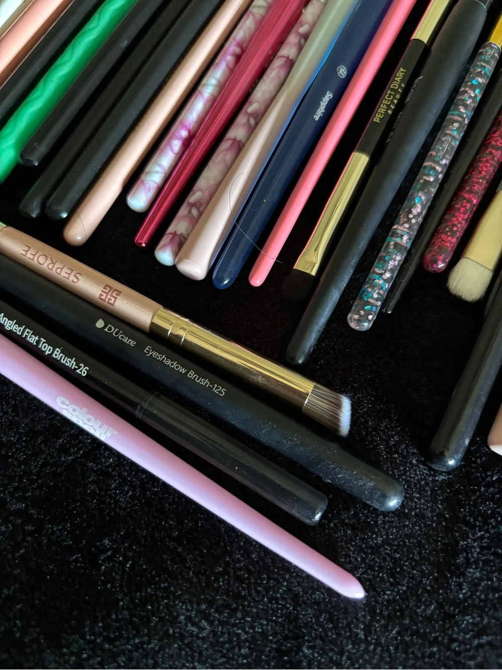 38 Assorted Makeup Brush Set Used Once Or Never Used- Makeup Artist Declutter